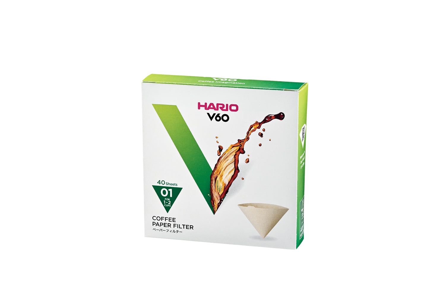 Hario V60 Coffee Filter Papers - Size 01 - Brown