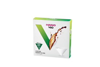 Hario V60 Coffee Filter Papers - Size 01 - White