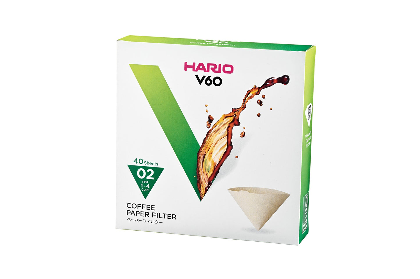 Hario V60 Coffee Filter Papers - Size 02 - Brown