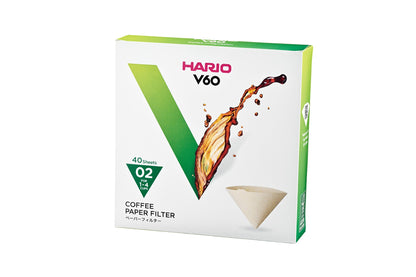 Hario V60 Coffee Filter Papers - Size 02 - Brown